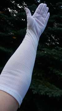 Rękawiczki siateczkowe długie