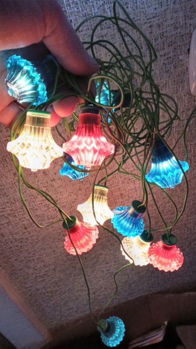 Гирлянда   ссср  новогодняя  Искорка