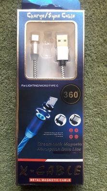 Магнитный кабель 360° USB 2.0 для зарядки Айфонов