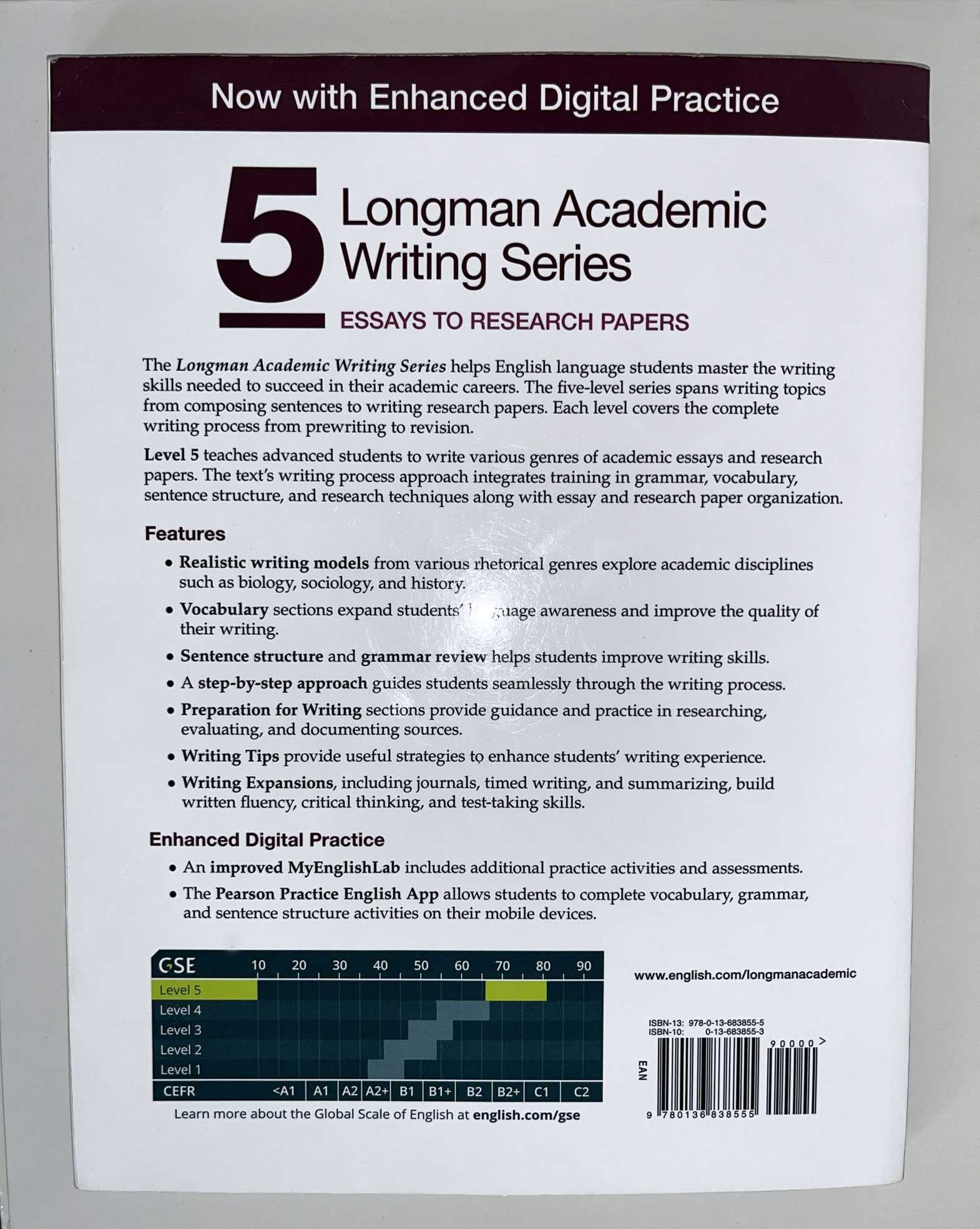 2020 Longman Academic Writing 5 +Niezdrapany Kod do MyEnglishLab