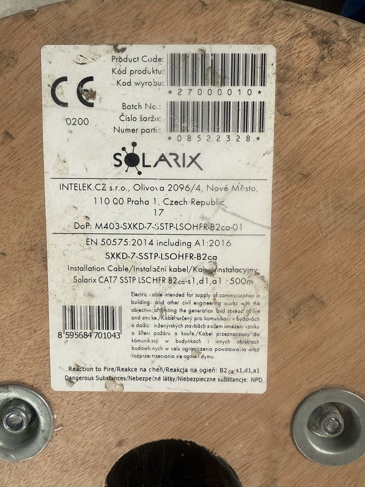 Solarix CAT 7 skretka kabel/ przewów internetowy