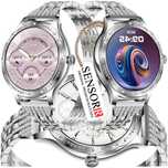 Srebrny Zegarek SMARTWATCH Damski ROZMOWY Ciśnieniomierz Pulsometr PL