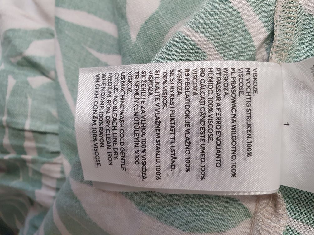 Piękna długa letnia sukienka z bawełny firmy H&M rozm 42-44.