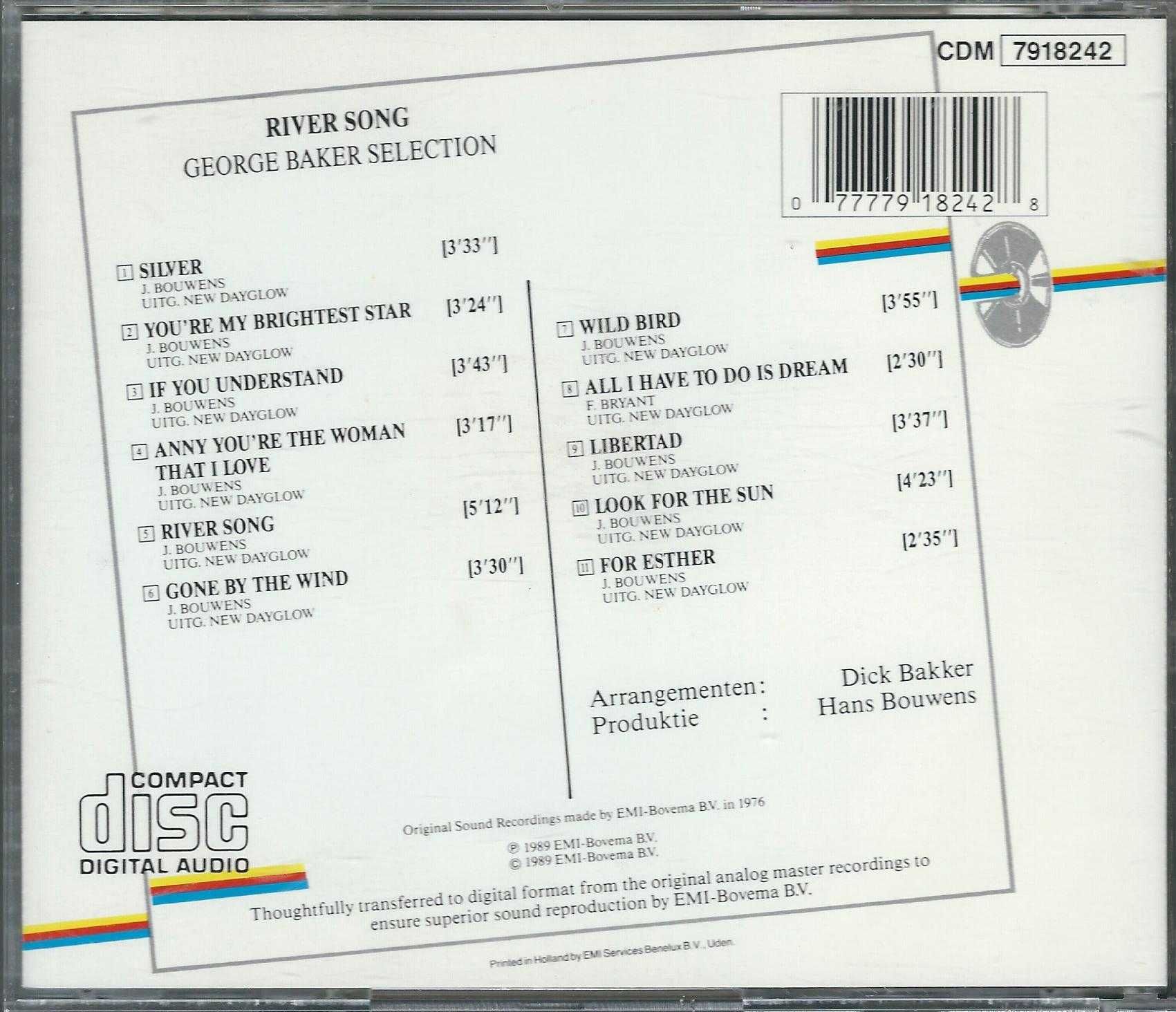 CD George Baker Selection - River Song (1989) (EMI)