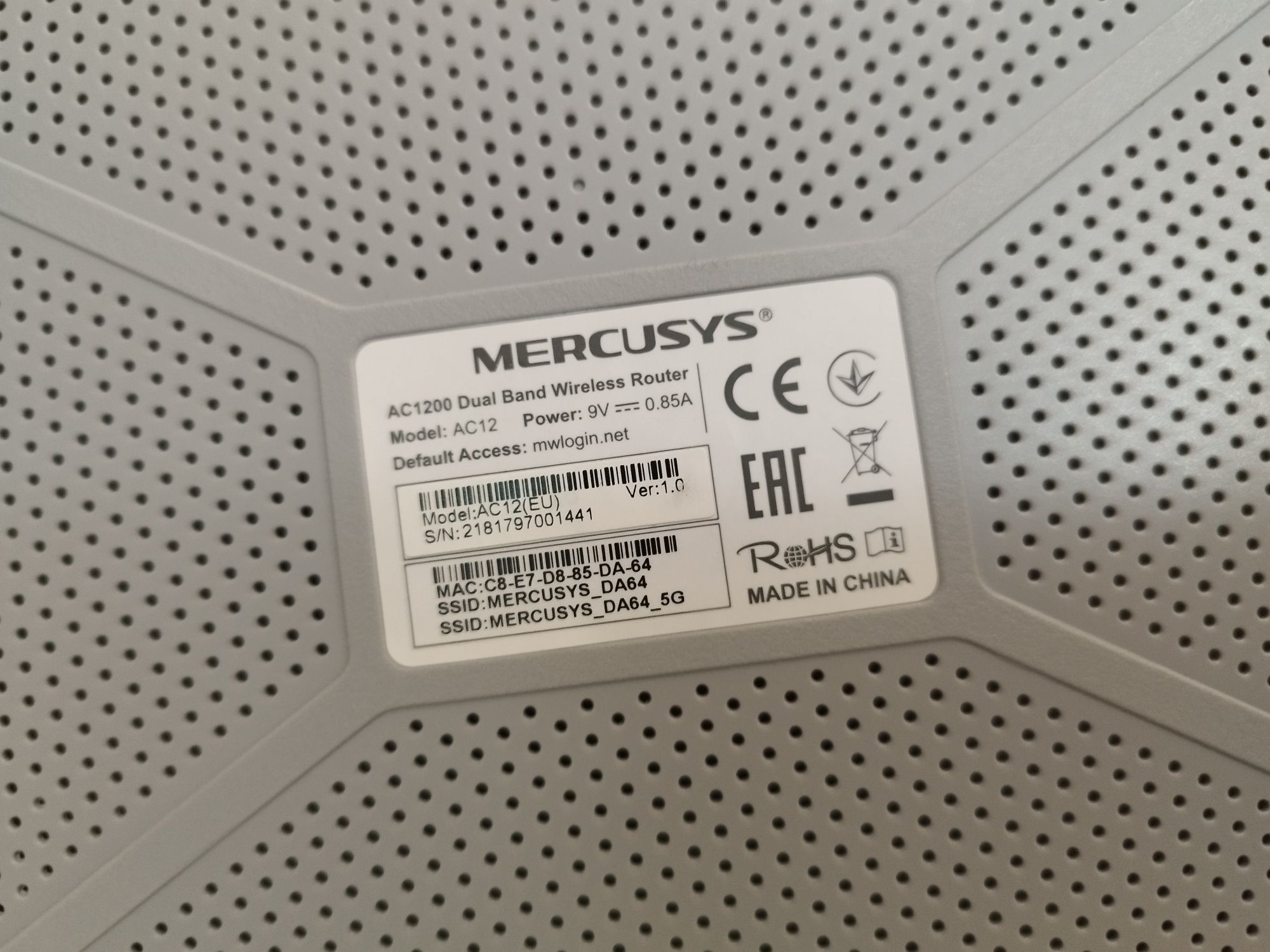 Modem Mercusys bez zasilacza
