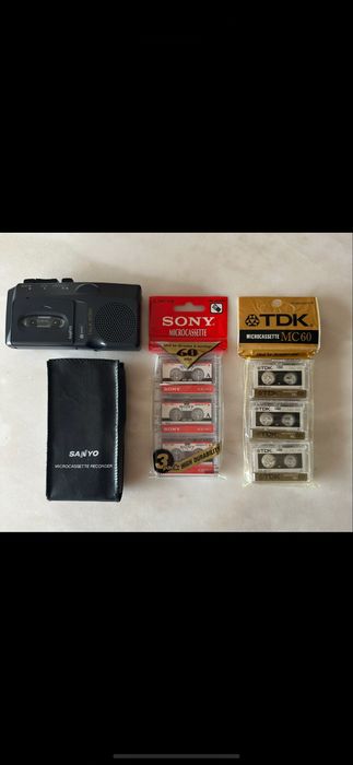 Mini Gravador de reporter de voz Sanyo