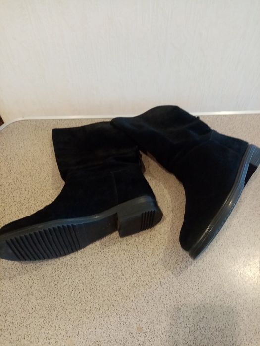 Сапоги замшевые р. 38