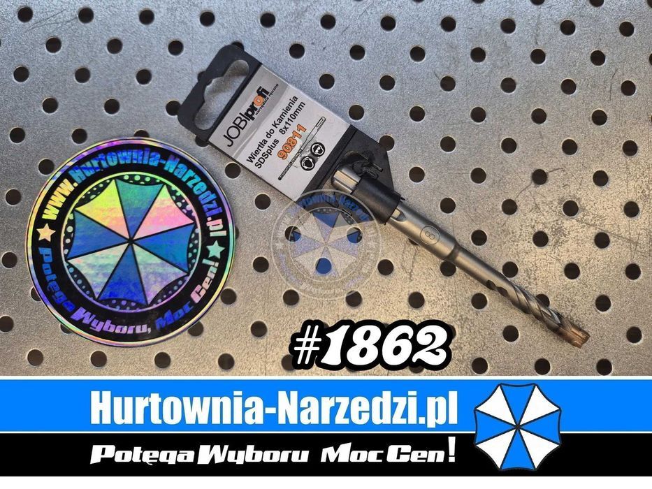 Wiertło krzyżowe SDS-Plus 8x110mm wiertło do betonu 8mm