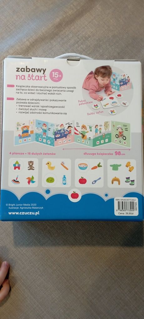 NOWE układanki Czuczu, zabawy na start, 15m+