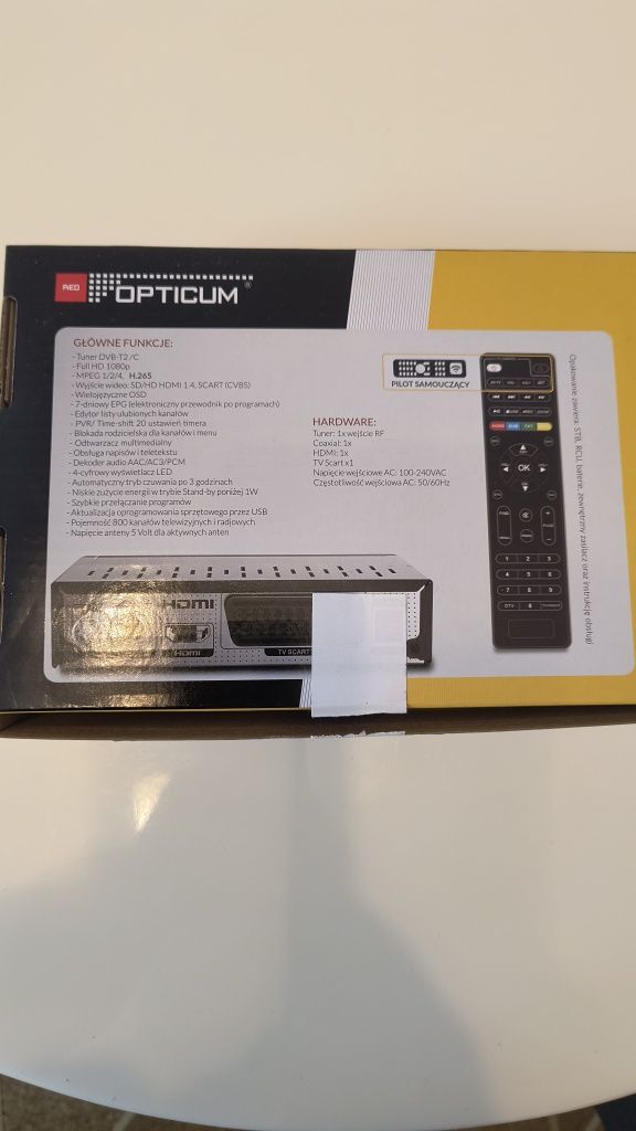 Dekoder telewizji naziemnej Opticum dvbt2