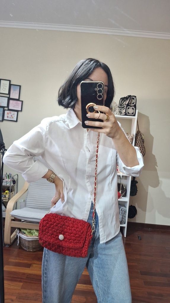 Mala feminina bolsa handmade- DIA DOS NAMORADOS