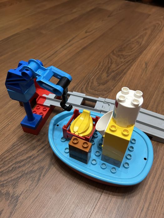 Lego duplo 10875 pociąg towarowy tory kolejka lokomotywa