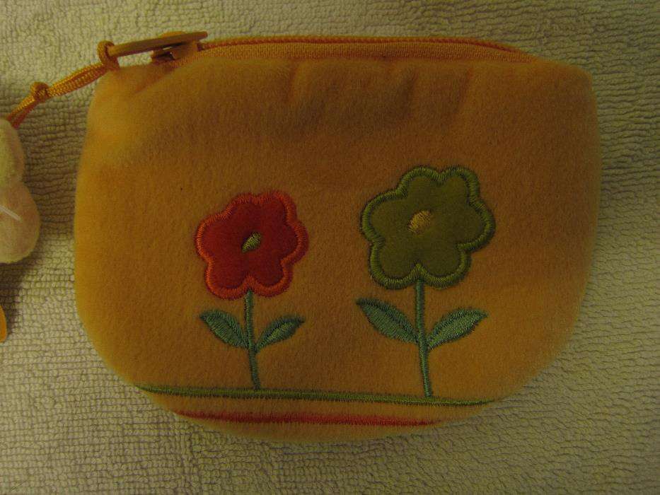 Estojo Setita Laranja com fecho 18 cm x 10 cm NOVO