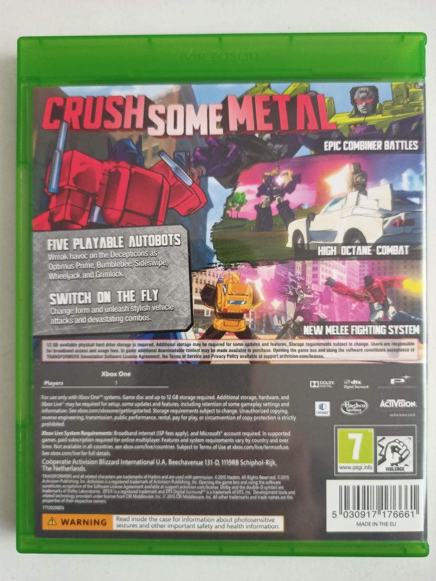 Transformers Devastation Xbox One