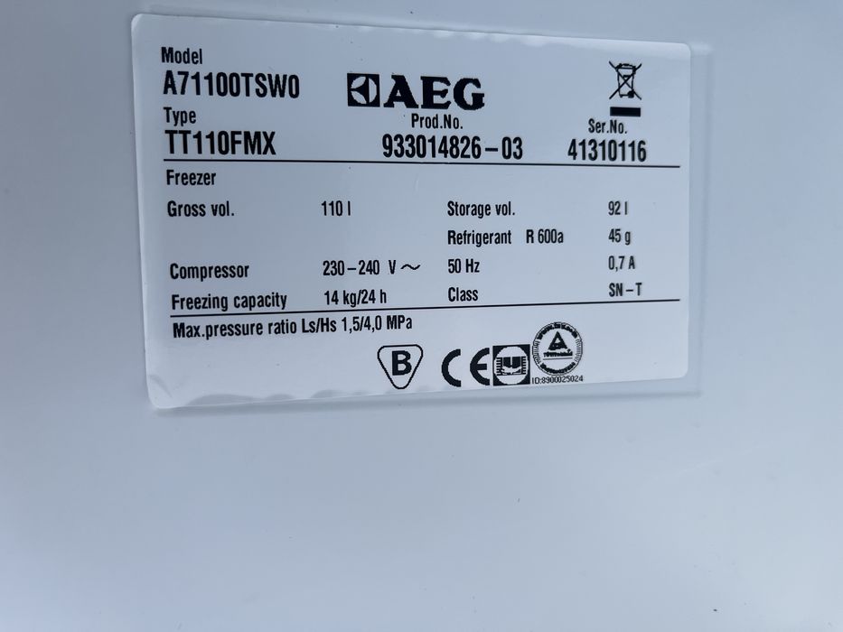 Морозильна камера AEG FD3290 На 3  поличок