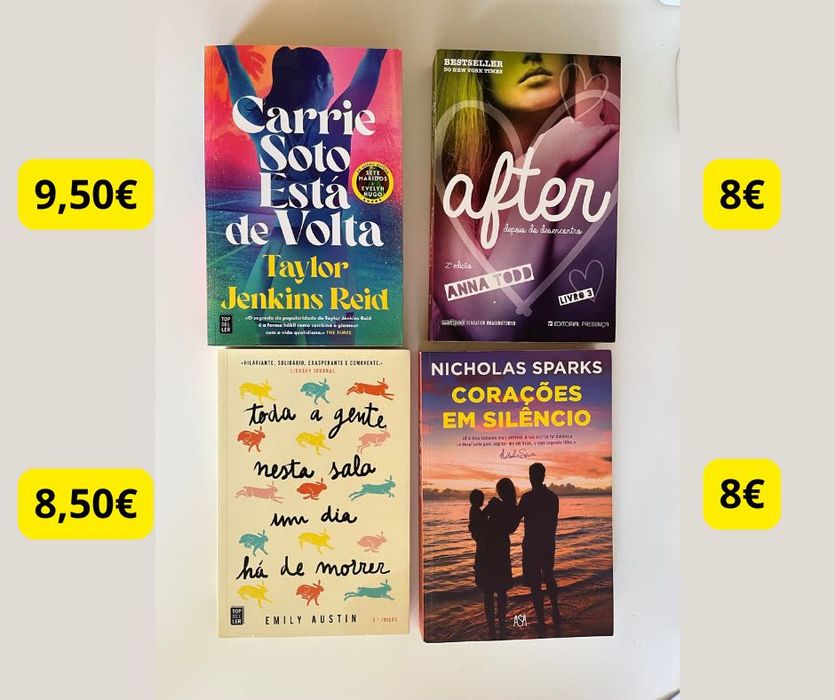 Livros com diferentes títulos