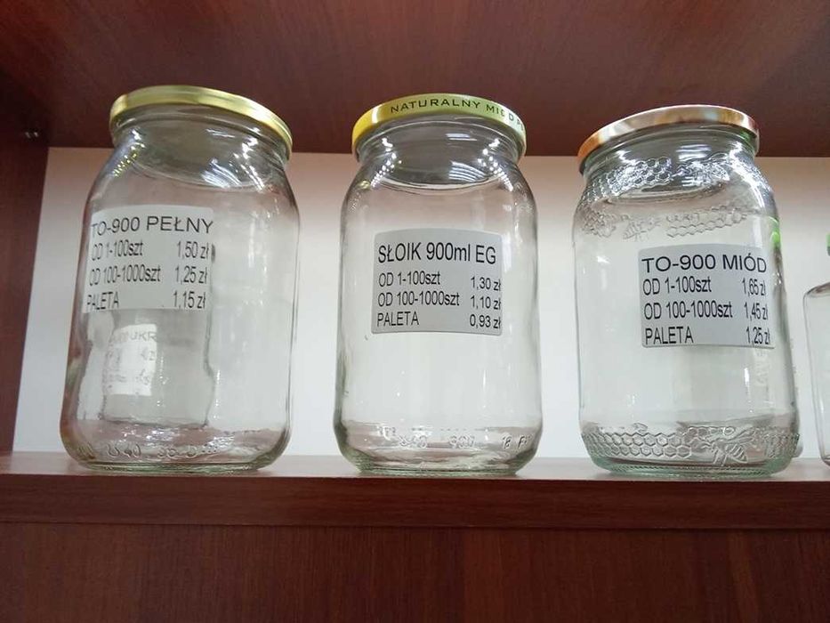 słoik 900ml miód 0,9l słoiki słój slim
