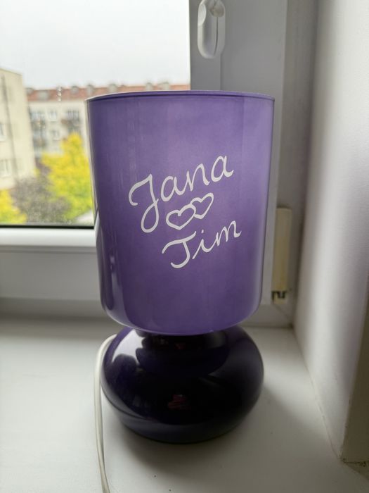 Lampka Lykta Ikea Vintage fioletowa