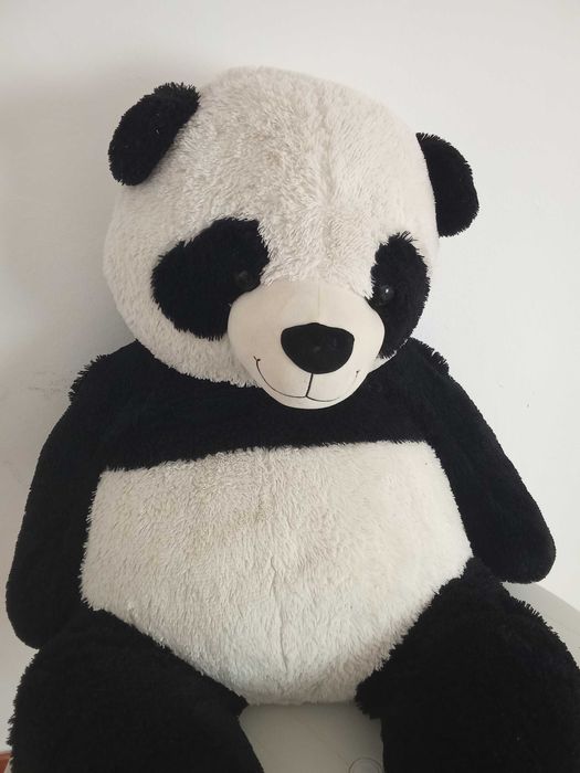 Urso panda de peluche com 1.40cm