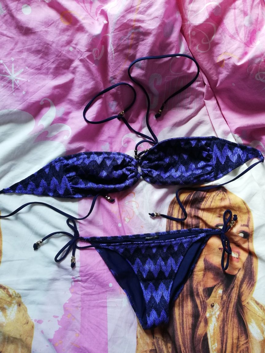 Strój kąpielowy bikini fiolet