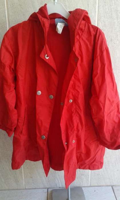 Parka vermelho para menina Girandola