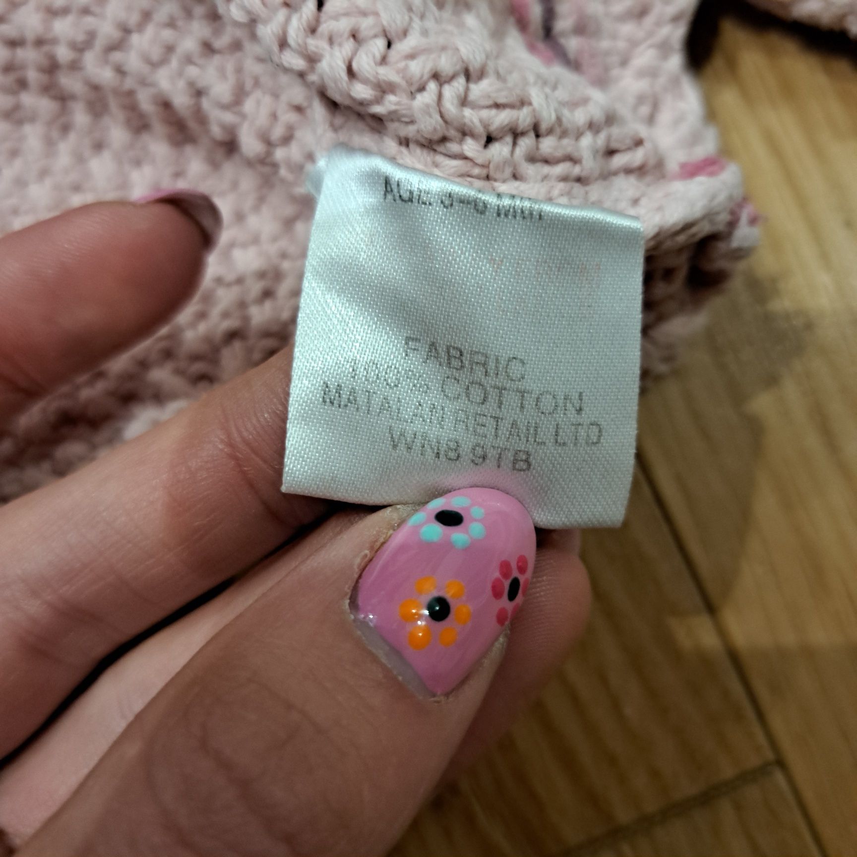 Bolerko, sweter, bawełniany, Butik, 3-6 msc, różowy, elegancki