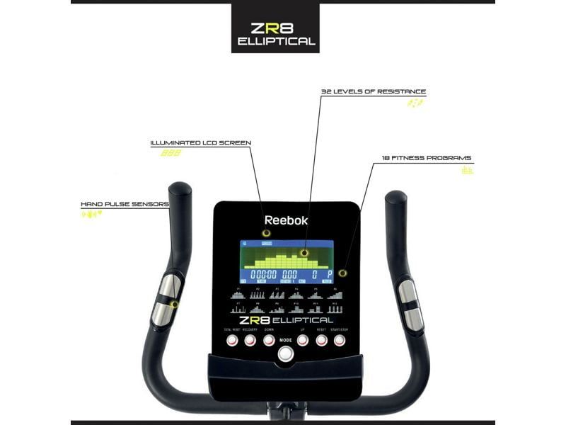 Trenażer eliptyczny elektromagnetyczny Reebok ZR8 120 kg