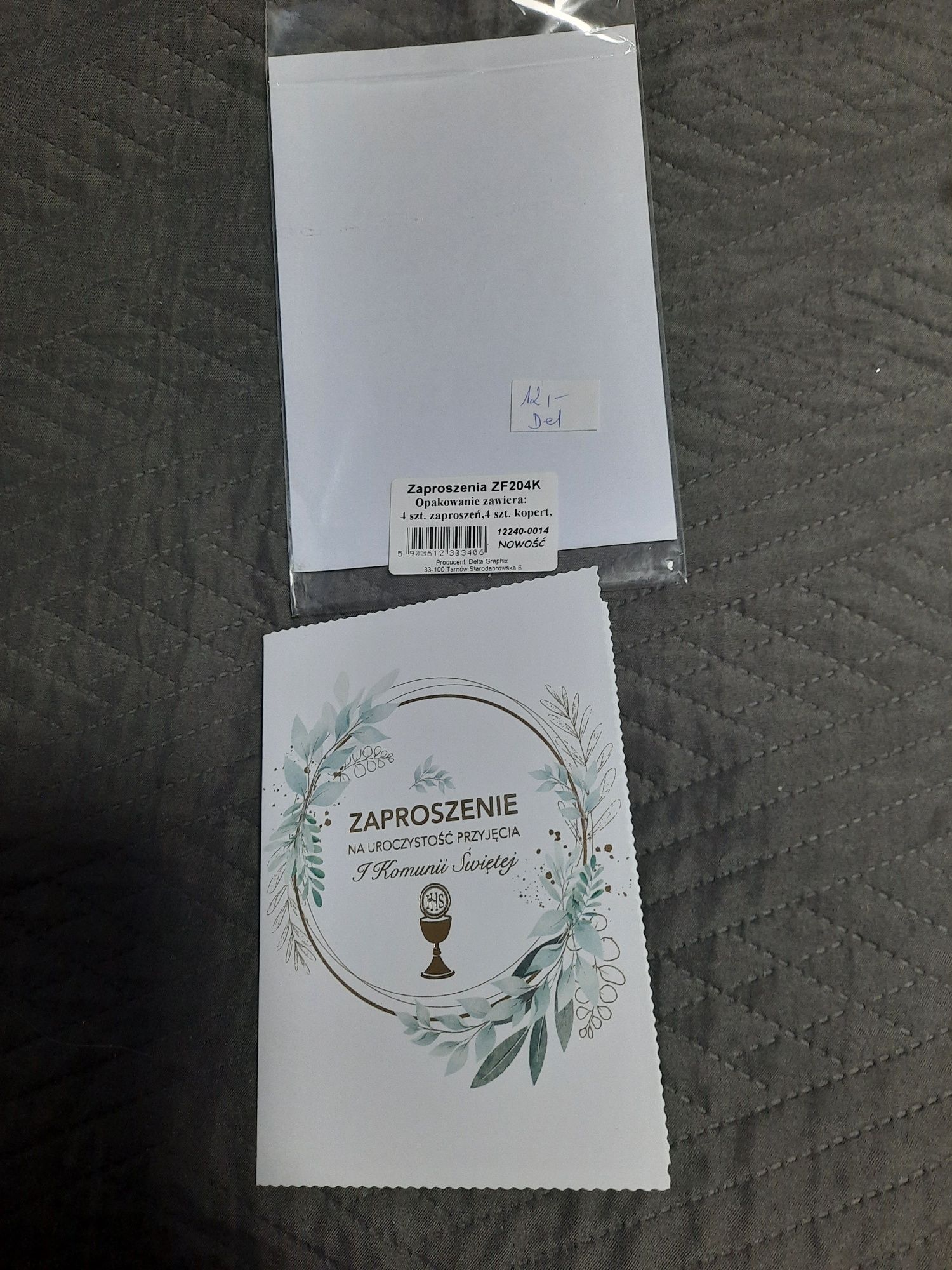 Zaproszenia na komunie św.