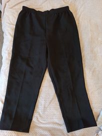 Spodnie eleganckie, garniturowe damskie czarne