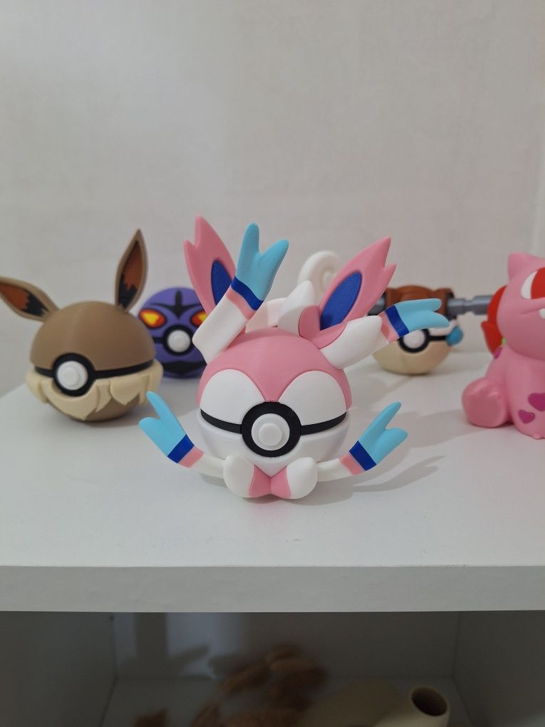 Sylveon pokeball pokemon 3d