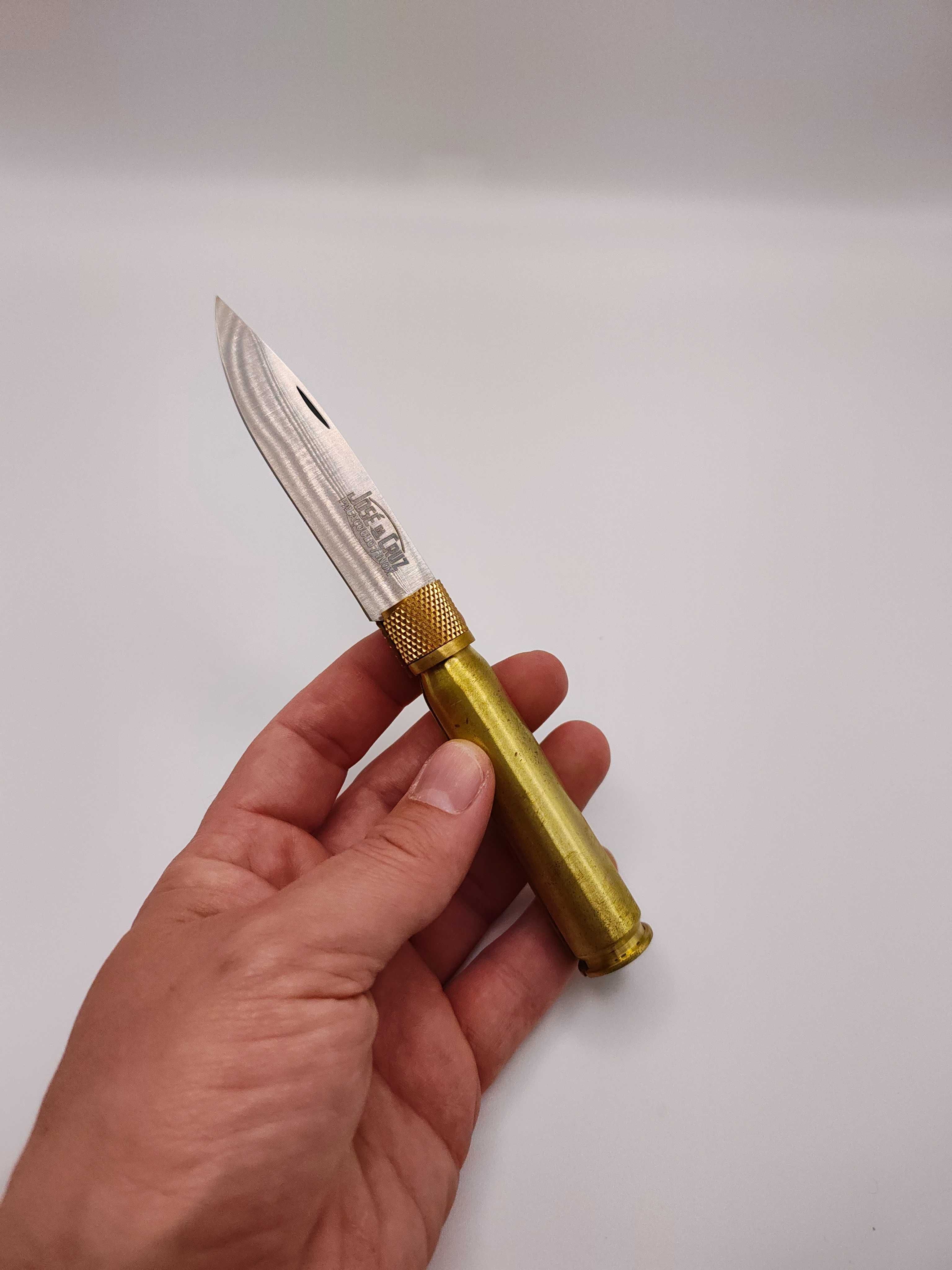 Navalha inox grande invólucro de bala José da cruz