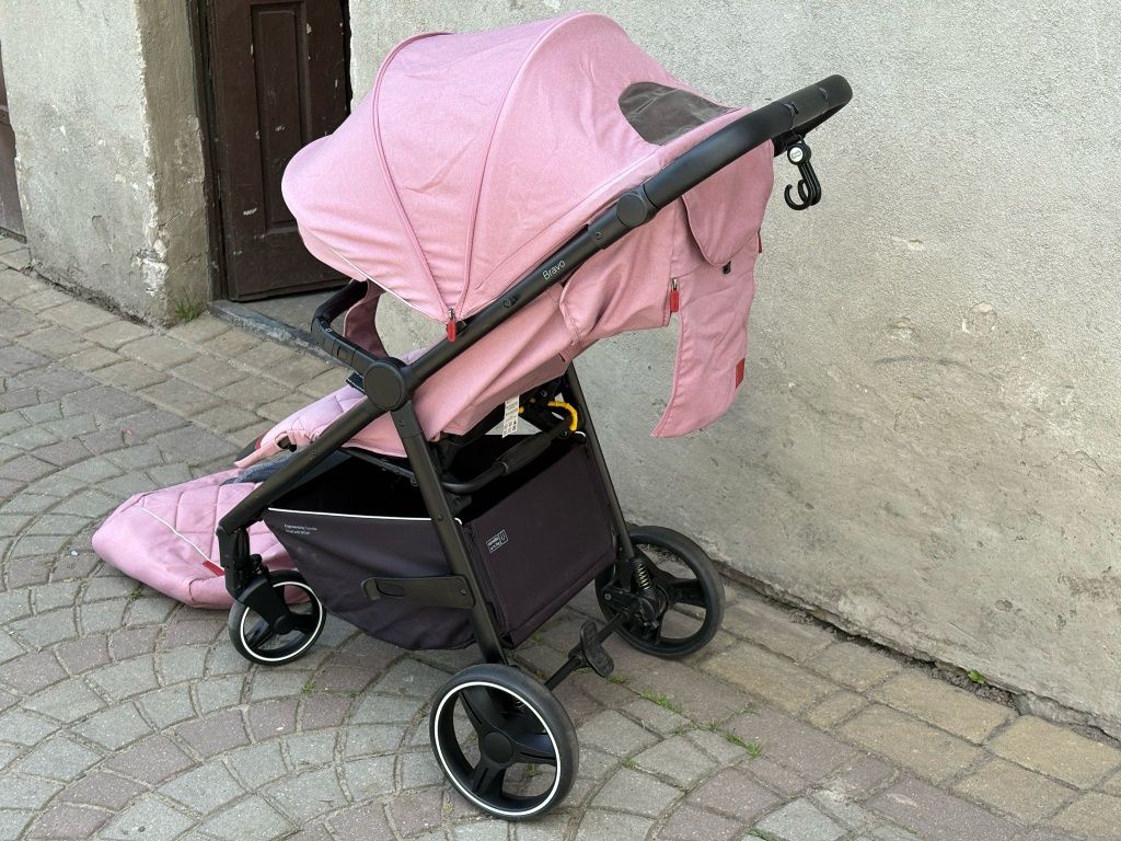 Carrello Bravo Wózek całoroczny Różowy super stan Spacerowka