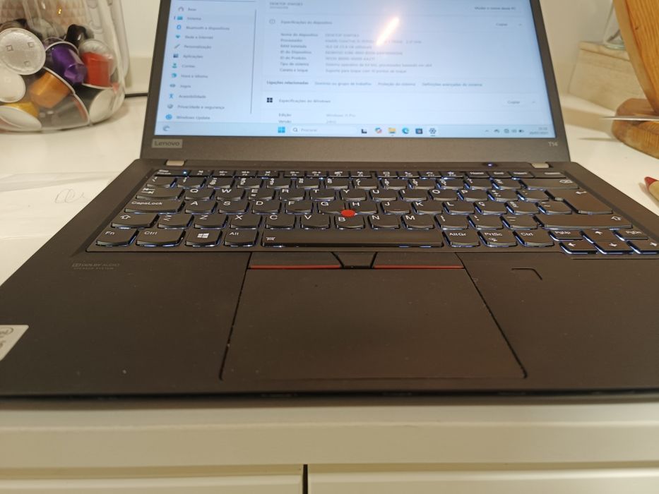 Lenovo T14 G1 Thinkpad 10th gen Tatil teclado  PRT