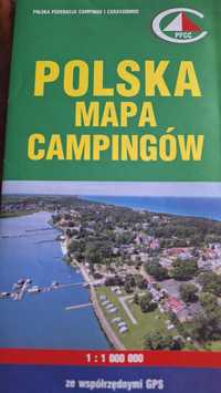 Polska mapa campingów w Polsce