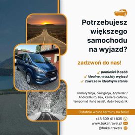 Wynajmę busa 9-osobowego - wolne terminy na BOŻE CIAŁO, WAKACJE