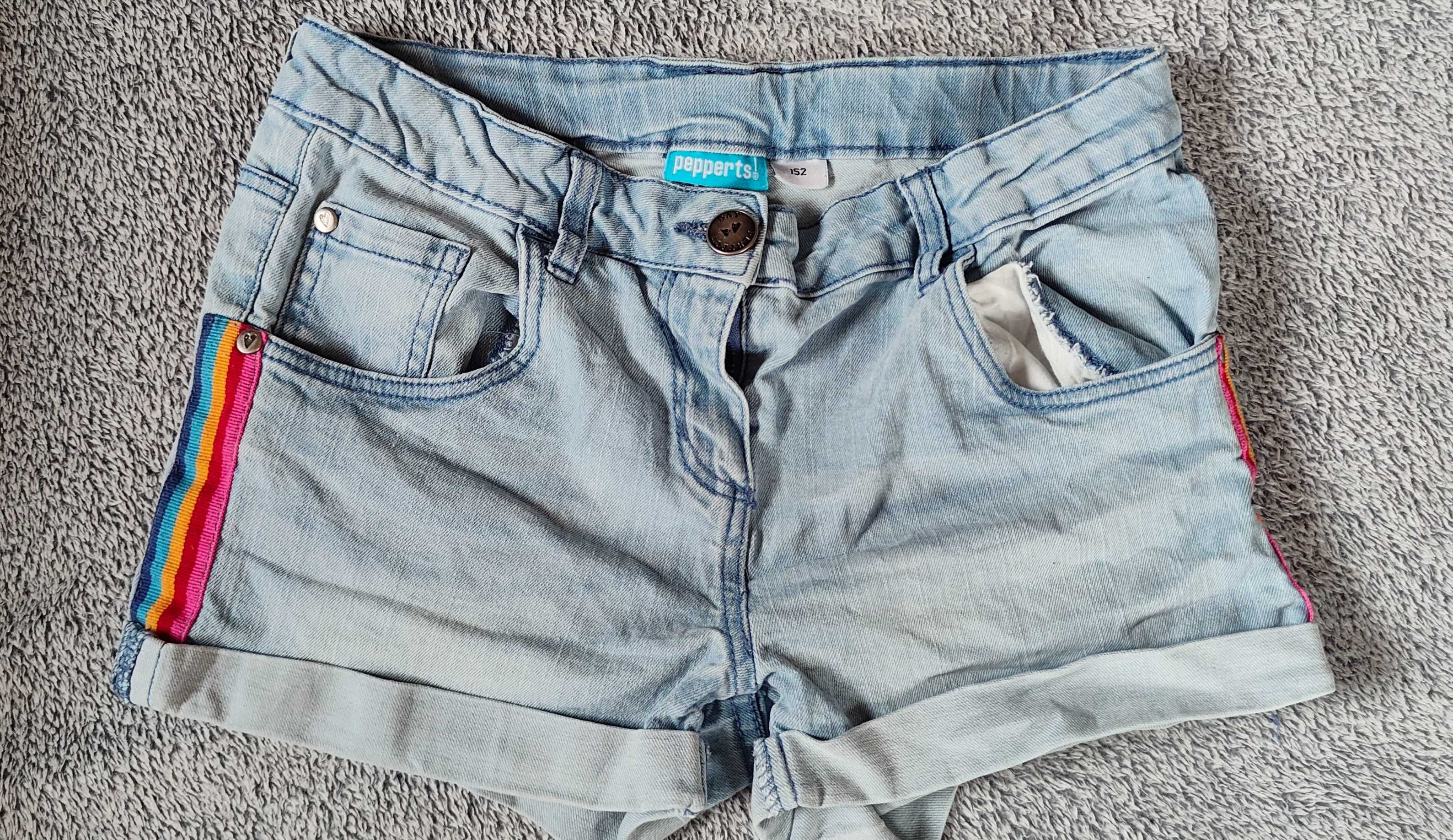 Krótkie spodenki zestaw 3 sztuk, roz. 152, H&M, Pepperts