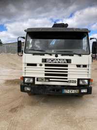Camião Scania 113 320  com caixa basculante e grua