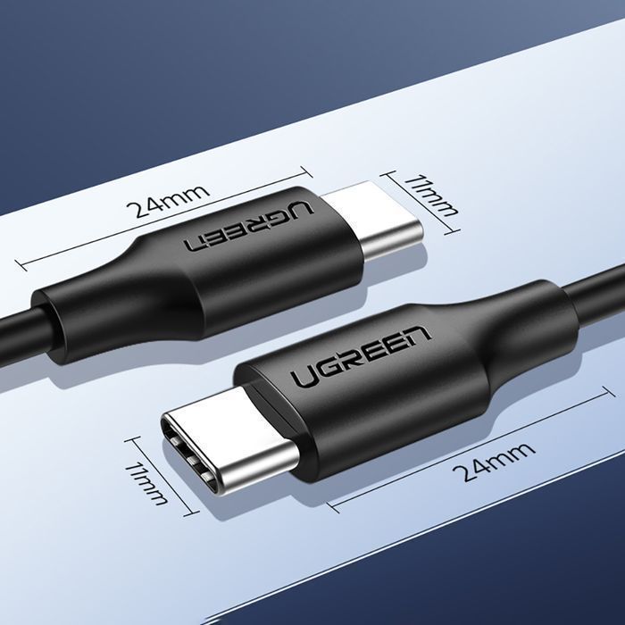Uniwersalny Kabel USB Typ C Ugreen 1,5m - 3A, Czarny