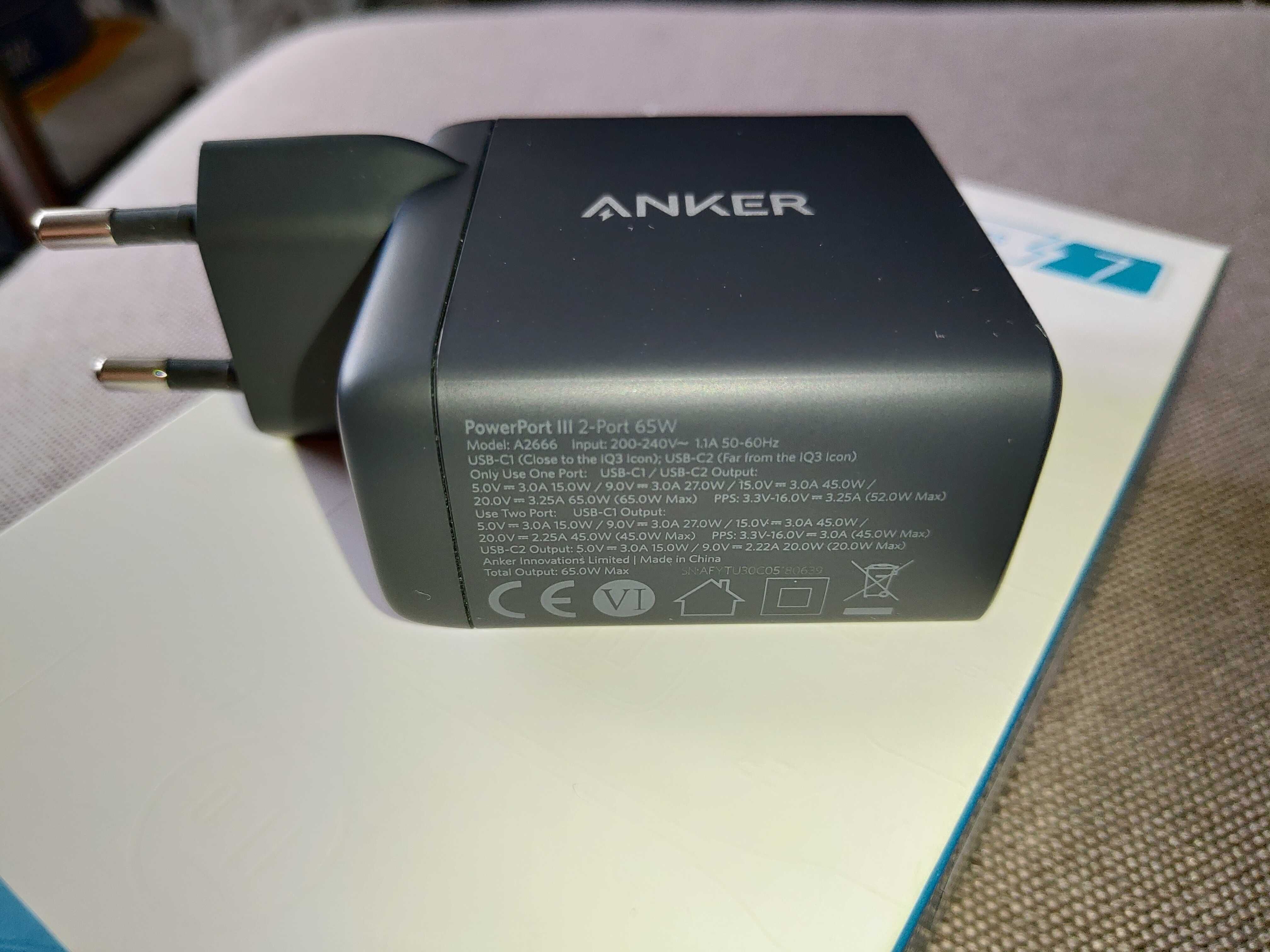 Ugreen Anker GaN Charger, etc - сетевые зарядные устройства. New!