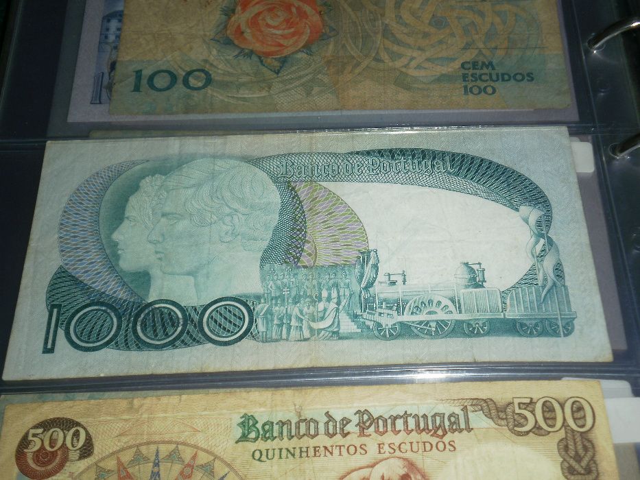 NOTA DE 1 000$00 DE D. PEDRO V de 16 de Setembro de 1980 BEM CONSERVAD