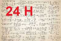 Matematyka, pomoc, rozwiązywanie zadania 24H, korepetycje online.