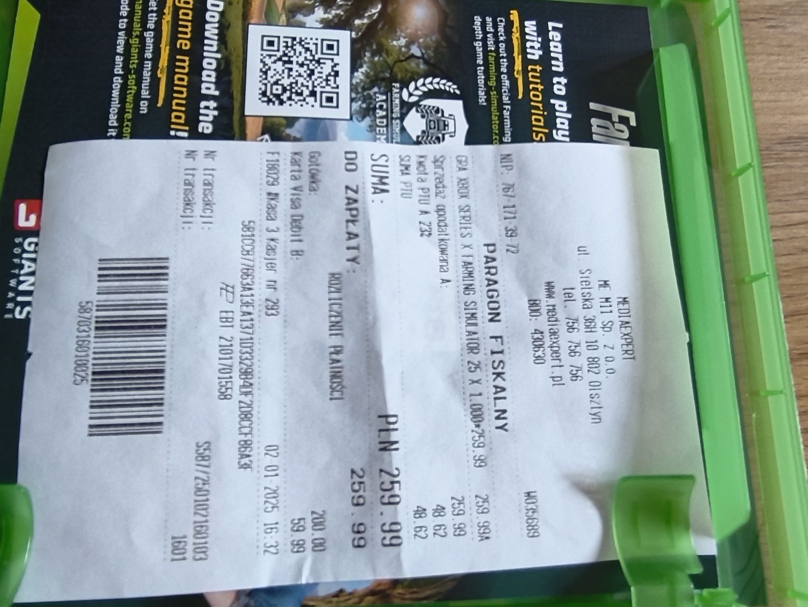 Farming symulator 25 Xbox series x
