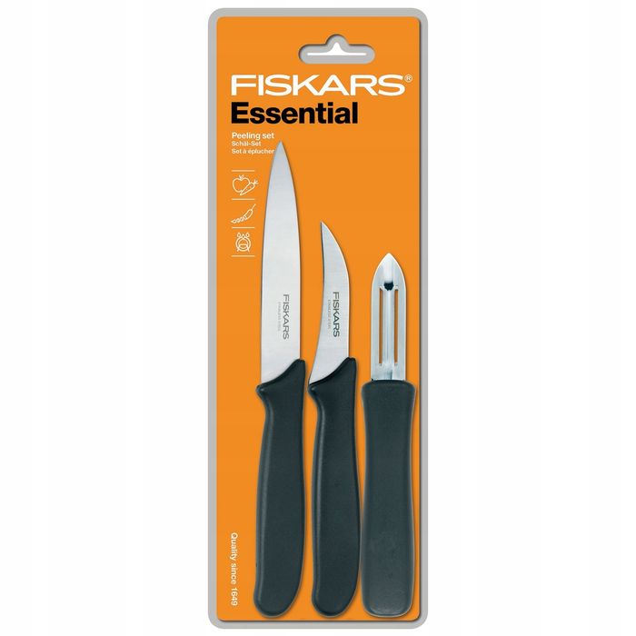 Набір ножів для чистки овочів Fiskars Essential 3