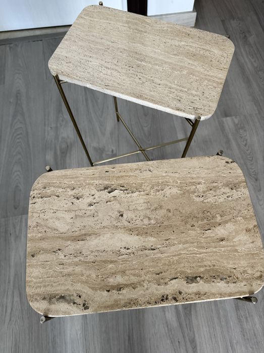 2 Mesa auxiliar ou mesinha de cabeceira de Mármore NOVA - ZARA HOME