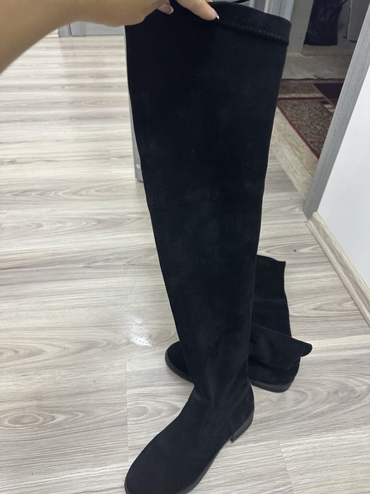 Ботфорти сапоги  натуральна замша 39 р зима європейка