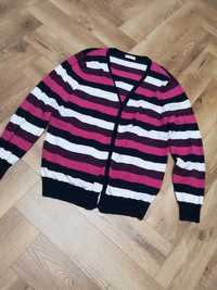 Gina Benotti rozpinany sweter w paski r. XL (48/50)