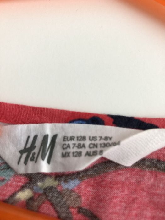 Kombinezon h&m wiskoza małpki 7-8 zwierzęta 128