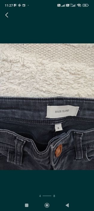 Spodnie jeansowe River Island 8 UK