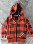 Bluza rozpinana z kapturem w kratkę Reserved rozmiar 92