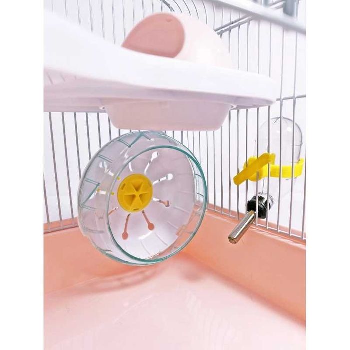 Отличная клетка для хомяка с НЛО домиком. Яркие цвета. Модель AV166.